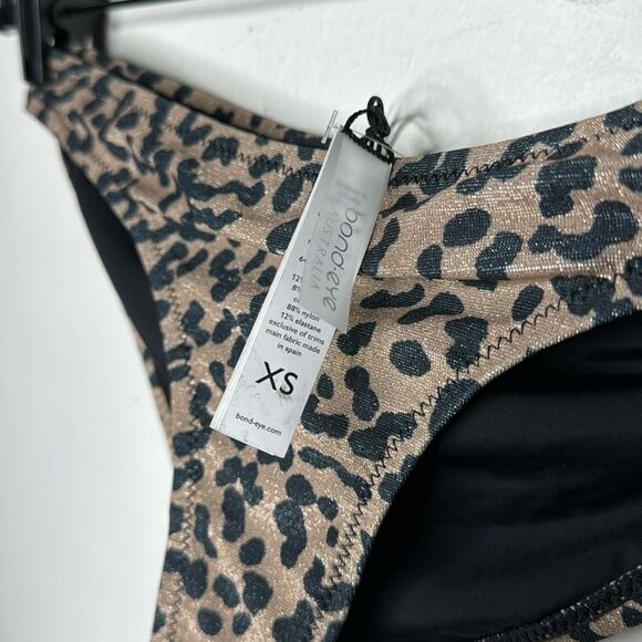 bond-eye Sleeker Bikini Bottom in Metallic Leopard Print Size XS - Picture 5 of 7